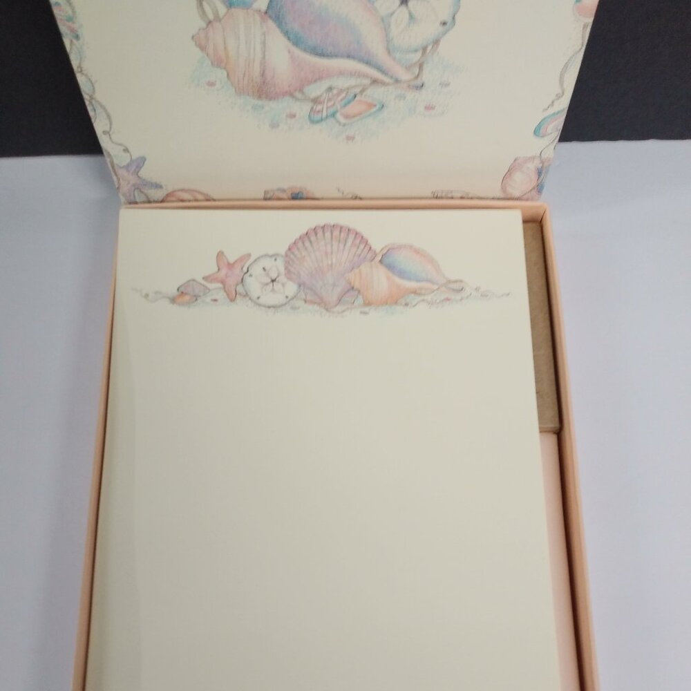 Seashells Stationary Set Vintage Remaining Pieces - Picture 5 of 11